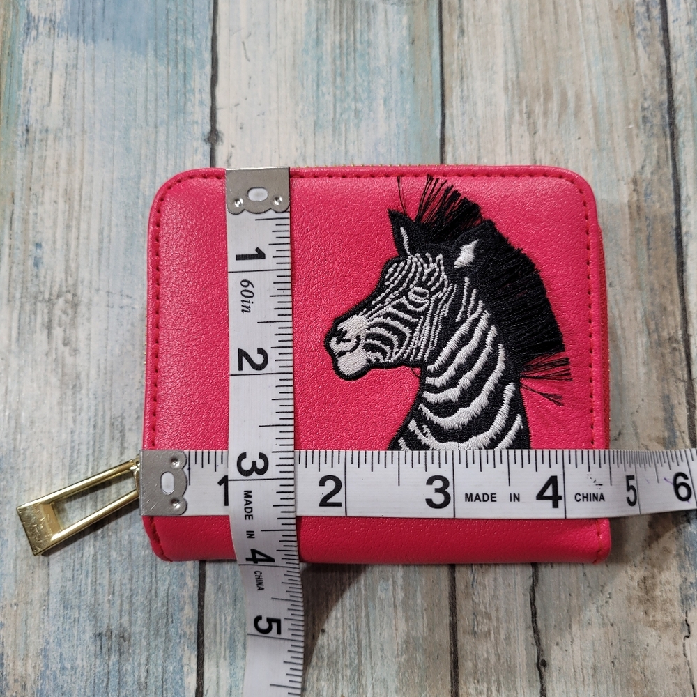 Pink Zebra Wallet. - Picture 3 of 6
